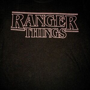 Ranger Up T Shirt Ranger Things Logo Mens XXL Stranger Things Logo‎ Military